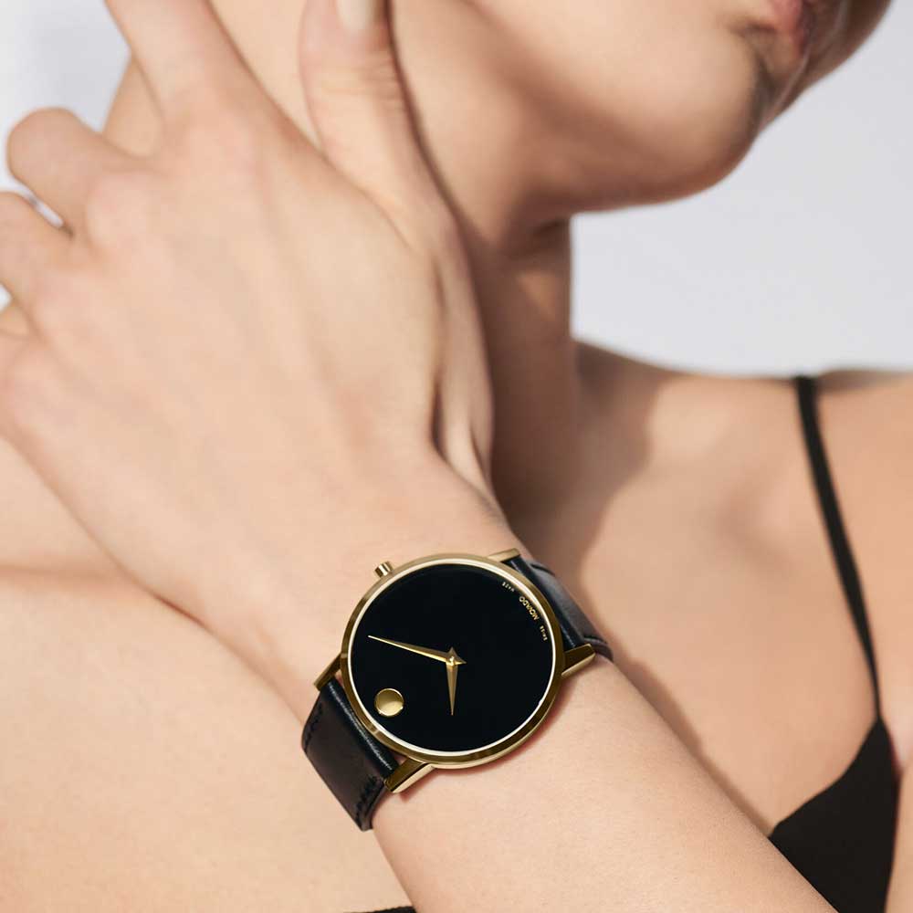 Museum Classic Black & Gold | Movado | Luby 