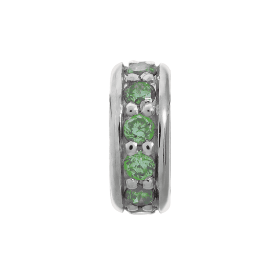 Emerald Dreamy Dot Charm (Silver/Green) | Endless Jewelry | Luby 