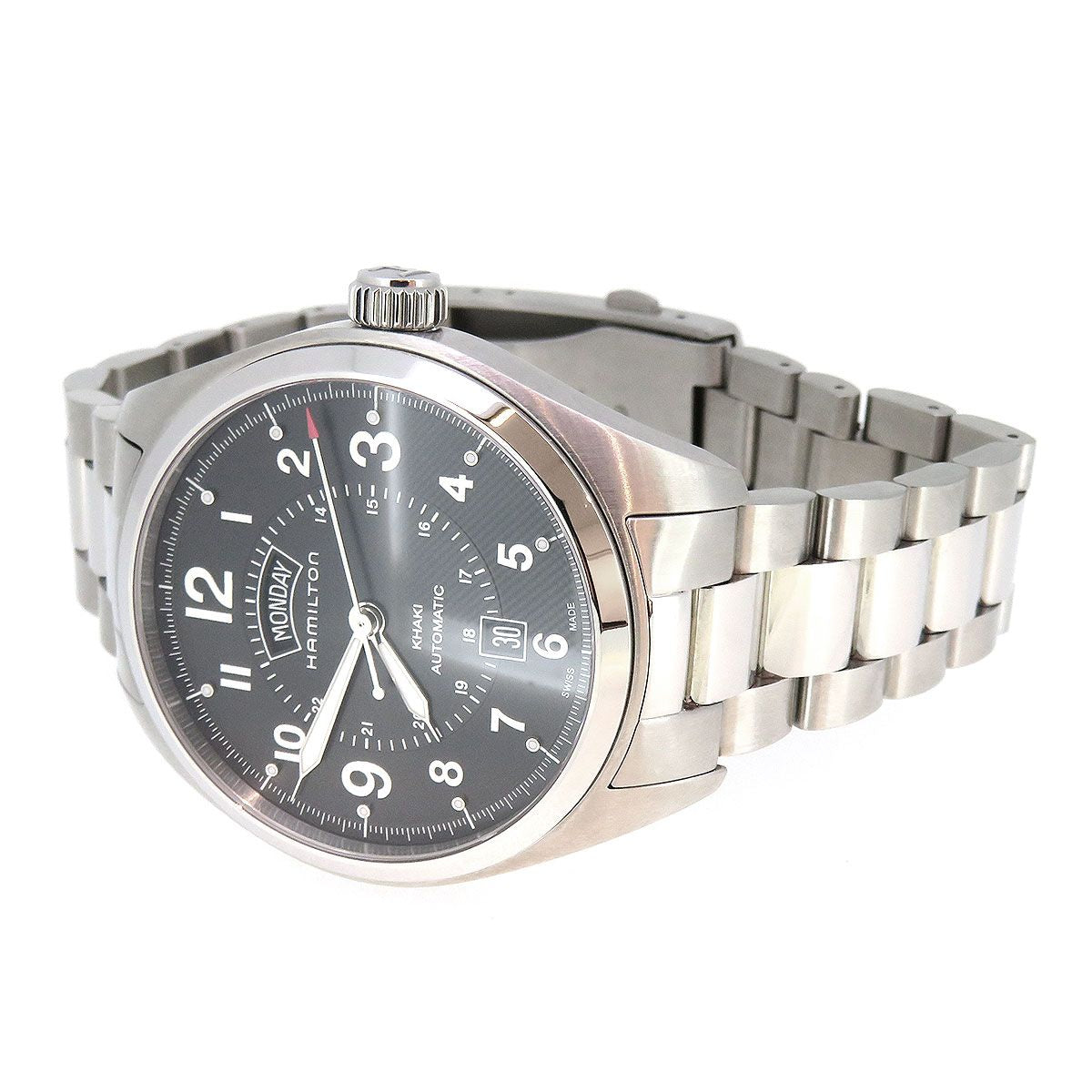 Khaki Automatic Field Day Date (Silver-Black) | Hamilton | Luby 