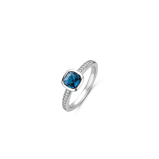 BLUE SOLITAIRE RING | Ti Sento Milano | Luby 