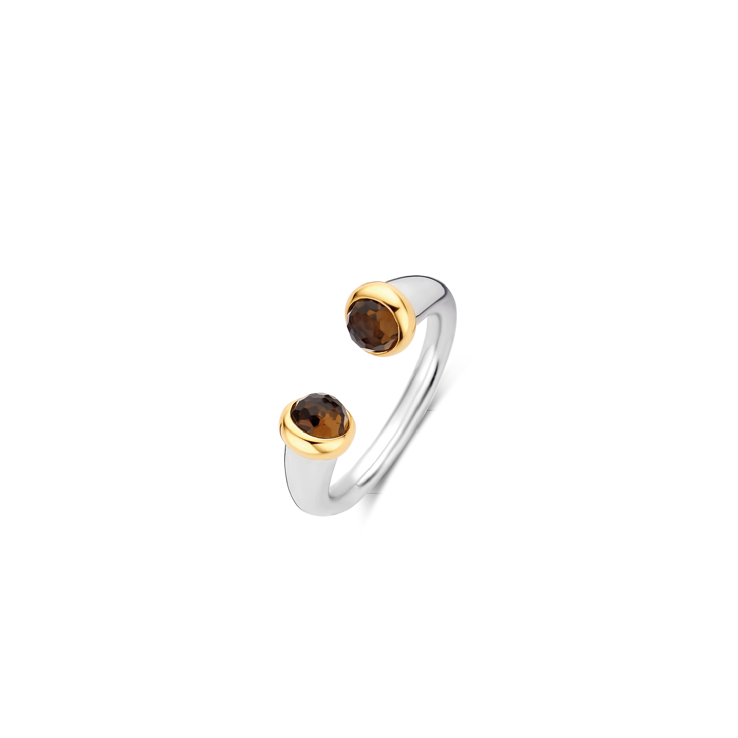 DOUBLE STONE TWO-TONE RING | Ti Sento Milano | Luby 