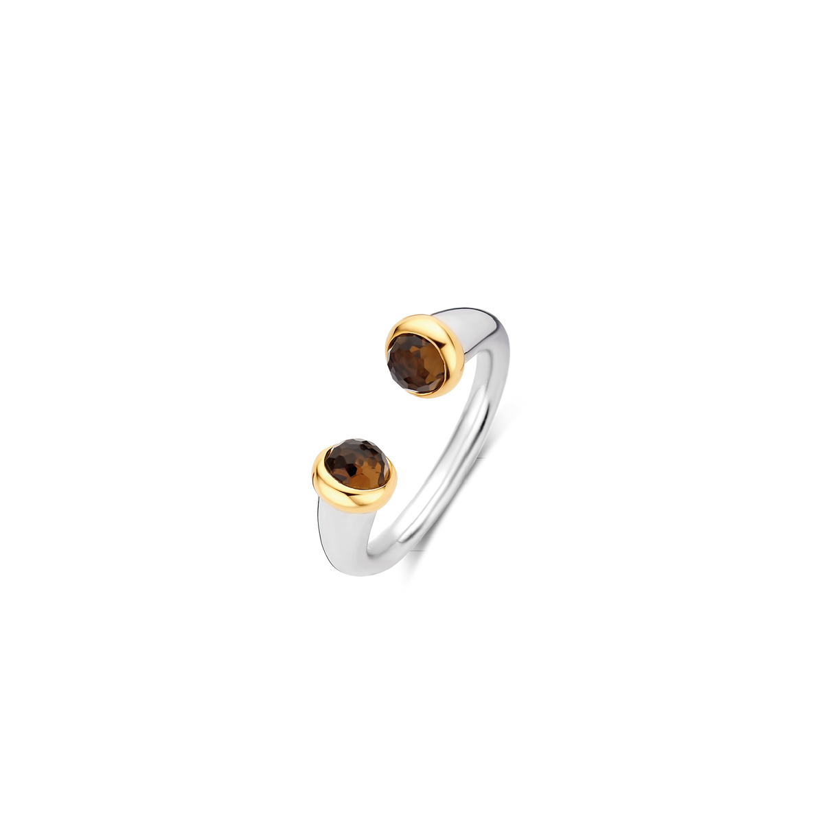 DOUBLE STONE TWO-TONE RING | Ti Sento Milano | Luby 