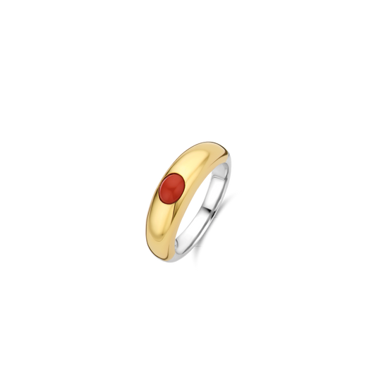 GOLD BAND CORAL RING | Ti Sento Milano | Luby 