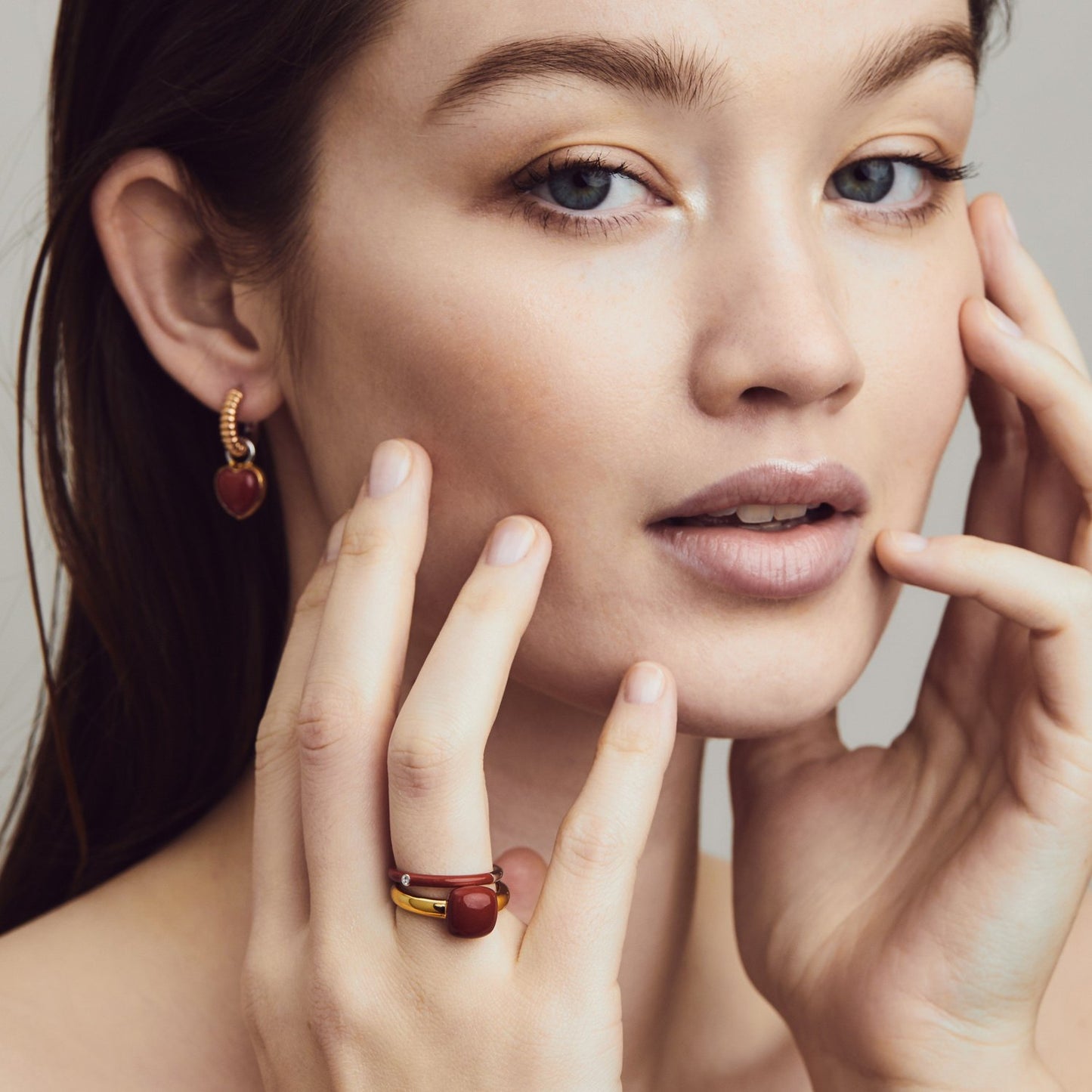 Elegant Coral Ring | Ti Sento Milano | Luby 