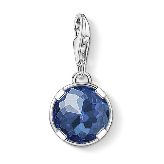 Dark Blue Corundum Charm (Silver) | Thomas Sabo | Luby 