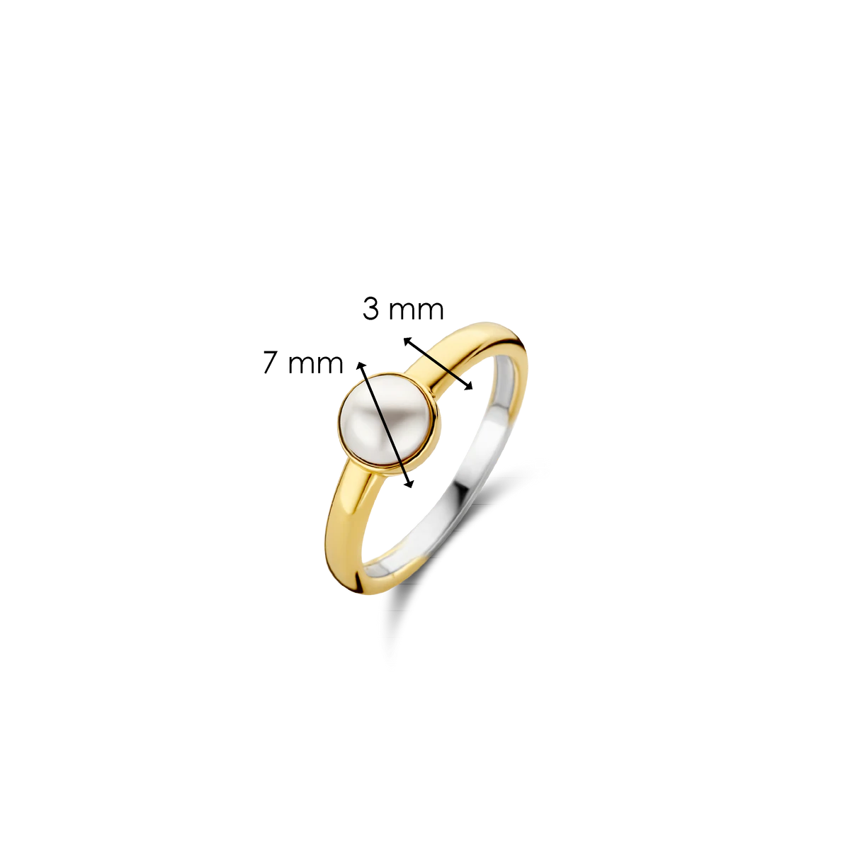 White Pearl Ring | Ti Sento Milano | Luby 