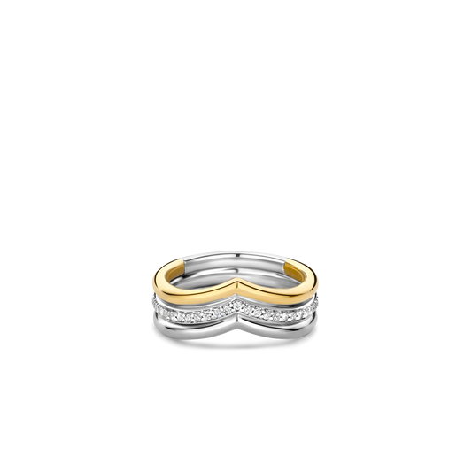 Three Ripple-Shaped Band | Ti Sento Milano | Luby 