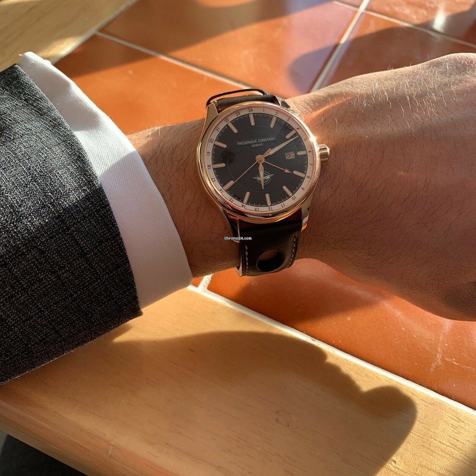 Healey Automatic GMT Limited Edition (Rose-Gold Black) | Frederique Constant | Luby 