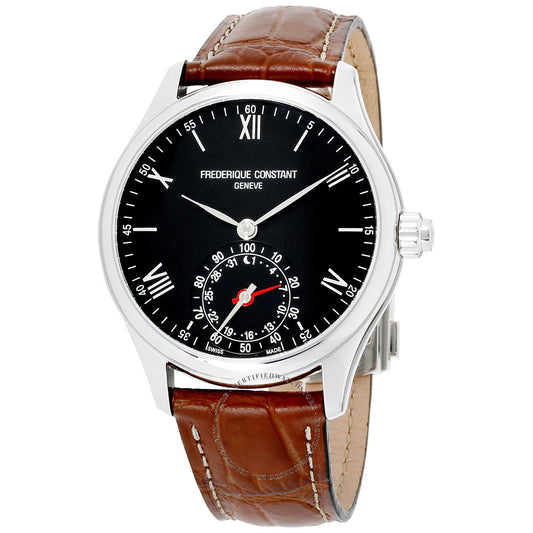 Horological Smartwatch Gents Classics (Black/Brown) | Frederique Constant | Luby 