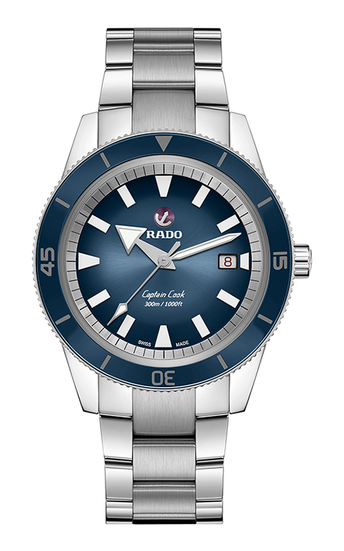 Captain Cook Automatic XL (Silver-Blue) | Rado | Luby 