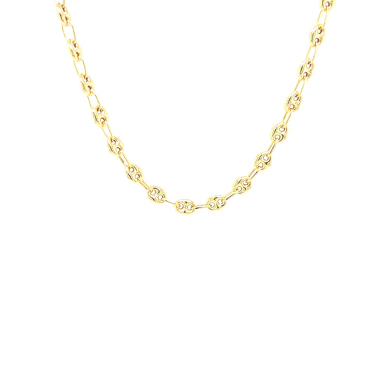 14K Mini Oval Link Necklace | Luby Gold Collection | Luby 