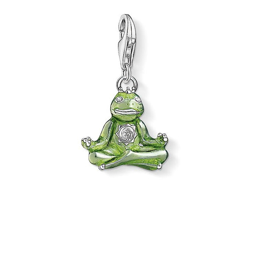 Meditating Frog Charm (Silver/Green) | Thomas Sabo | Luby 