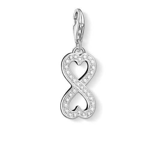 Infinity Hearts Charm (Silver) | Thomas Sabo | Luby 