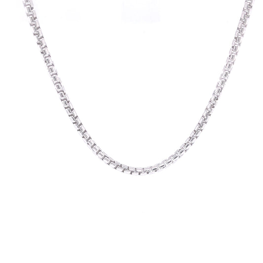 Sterling Silver Box Chain (22") | Luby Silver Collection | Luby 