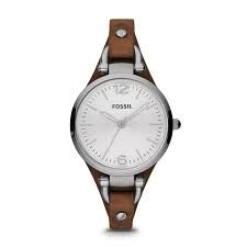Ladies Georgia Watch (Silver) | Fossil | Luby 