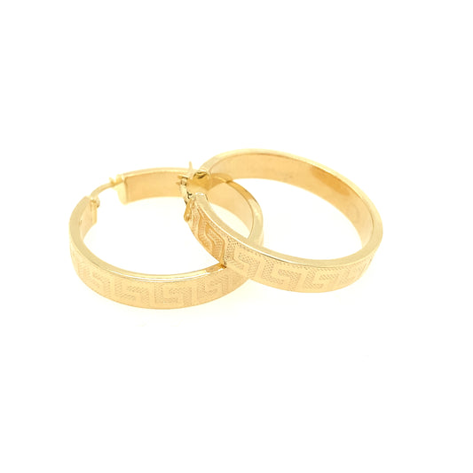 HOOPS WITH DESING | Luby Gold Collection | Luby 