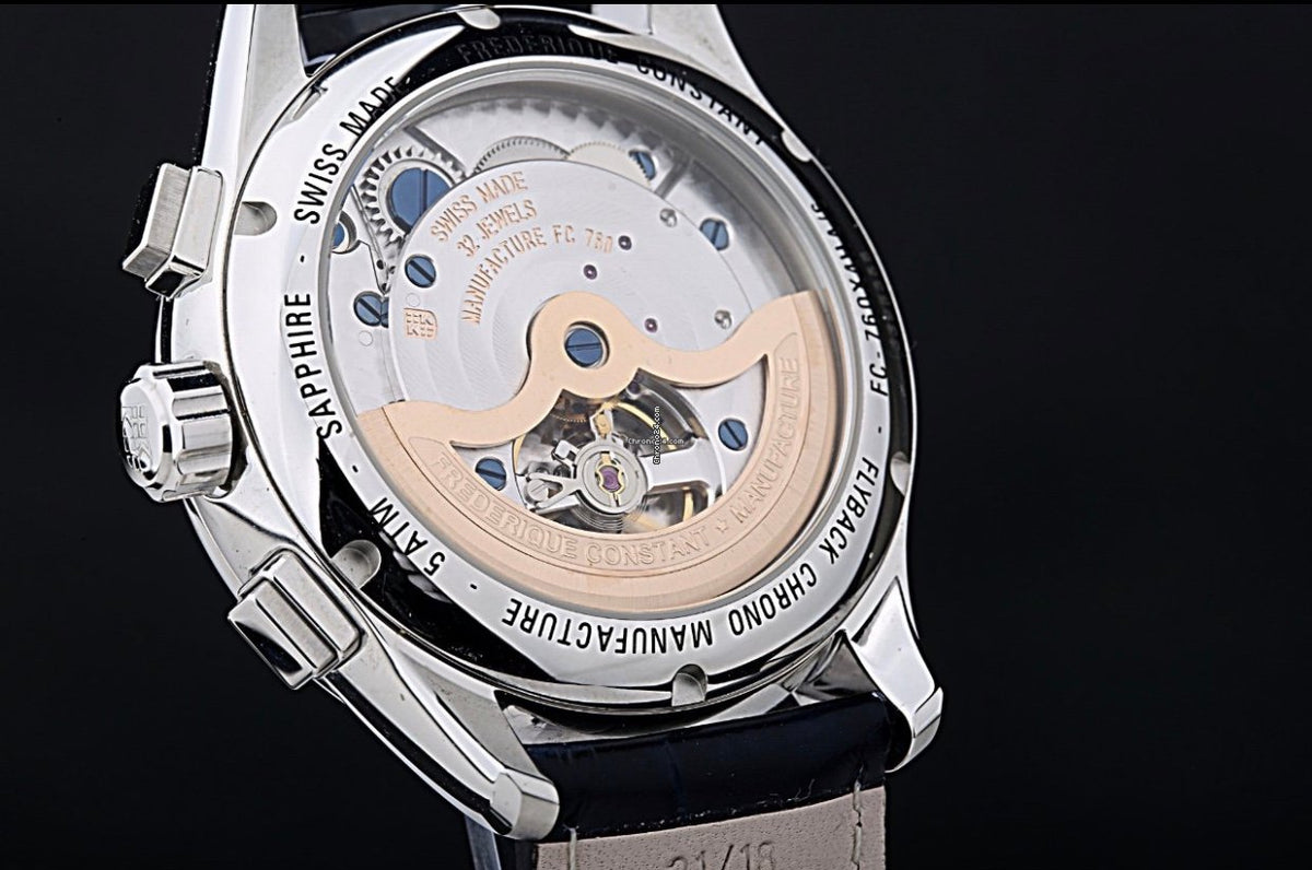Flyback Chronograph Manufacture (Black) | Frederique Constant | Luby 