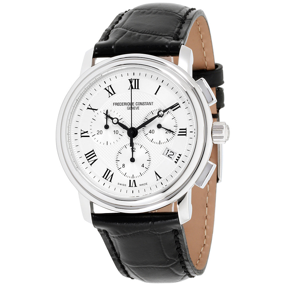 Classics Quartz Chronograph (Silver) | Frederique Constant | Luby 