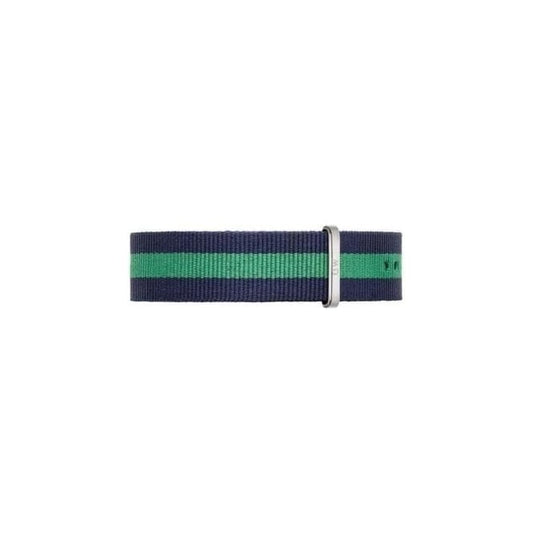 Warwick Watch Strap (Navy Blue/Green/Silver) | Daniel Wellington | Luby 