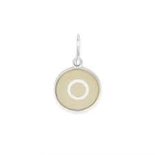 Letter O Etching Charm (Silver)