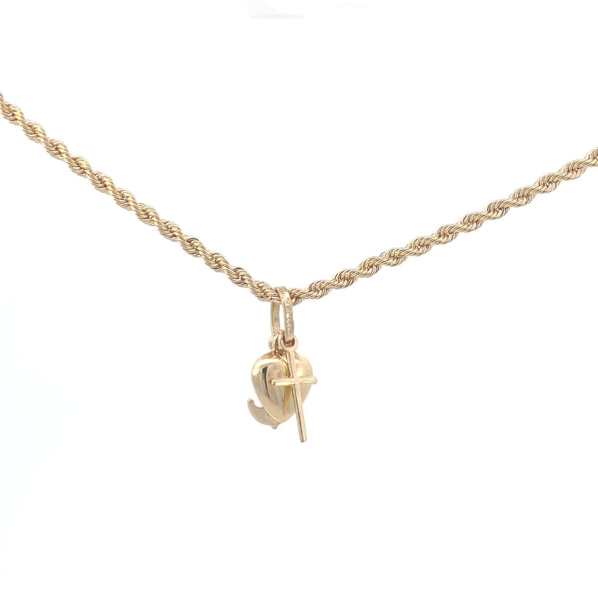 14K Gold Heart, Cross and Anchor | Luby Gold Collection | Luby 