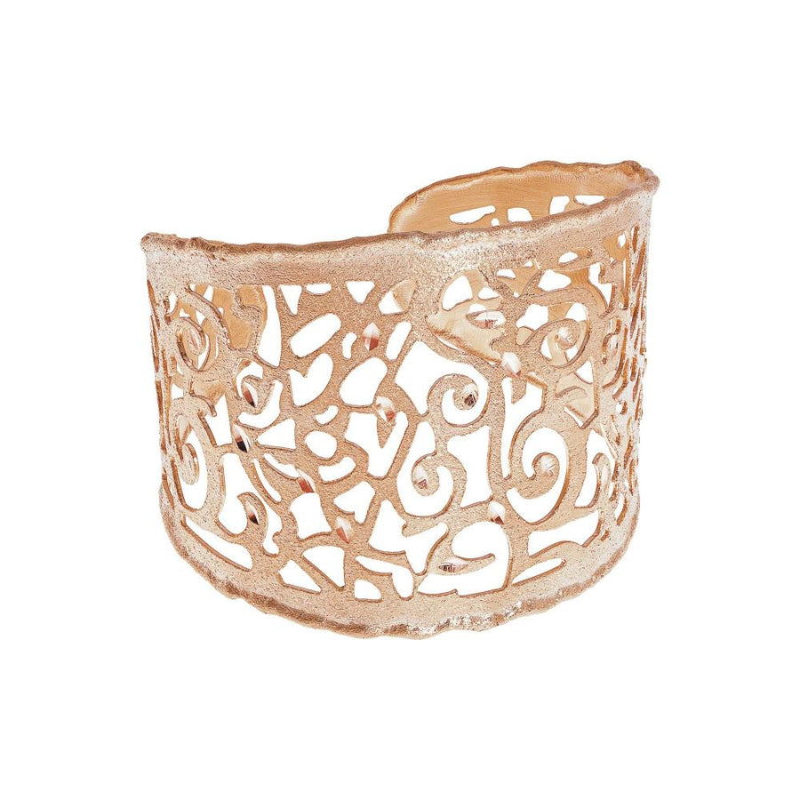 Brazalete ancho de bronce Incanto