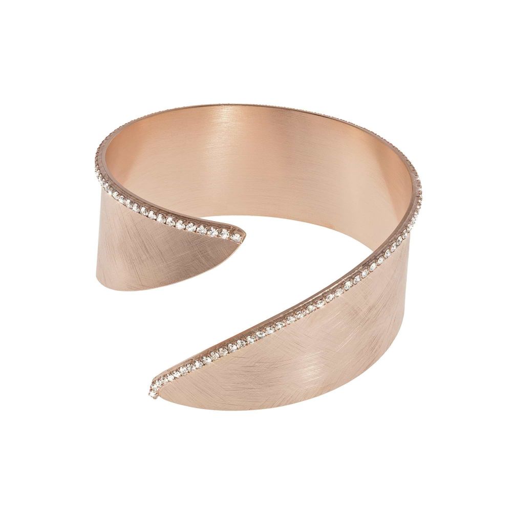 New Moon Matte Curved Bronze Bangle | Stroili Oro | Luby 