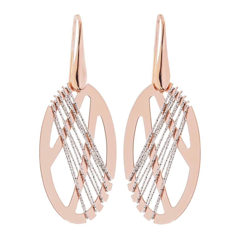 Evanescence Oval Bronze & Brass Earrings | Stroili Oro | Luby 