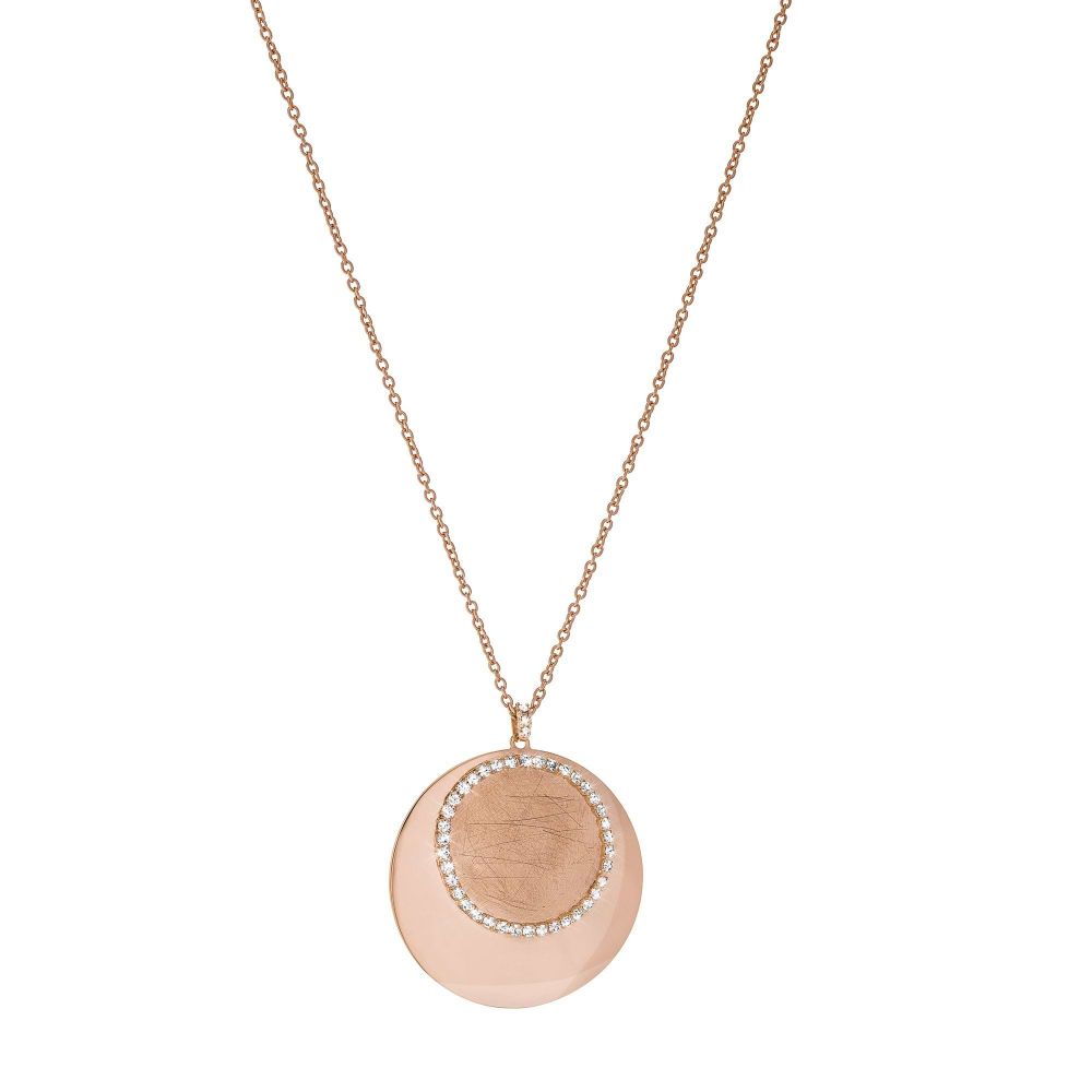 New Moon Bronze Circle Necklace | Stroili Oro | Luby 