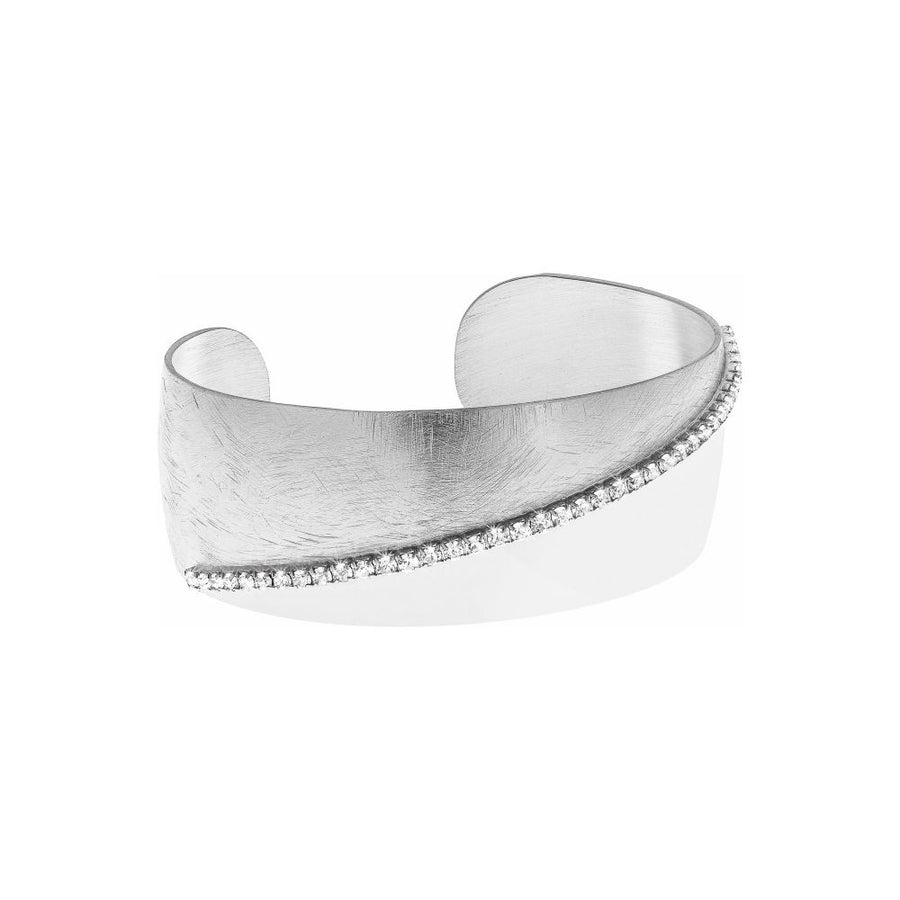 Brazalete de latón mitad y mitad luna nueva