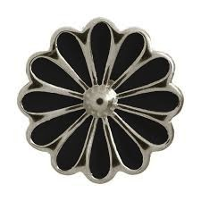 Black Daisy Flower Charm (Silver/Black) | Endless Jewelry | Luby 