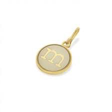 Letter M Etching Charm (14kt Gold) | Alex and Ani | Luby 