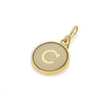Letter C Etching Charm (14kt Gold) | Alex and Ani | Luby 