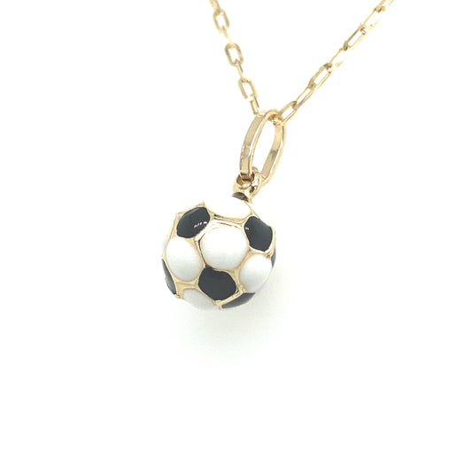 14k Gold Soccer Ball Pendant | Luby Gold Collection | Luby 