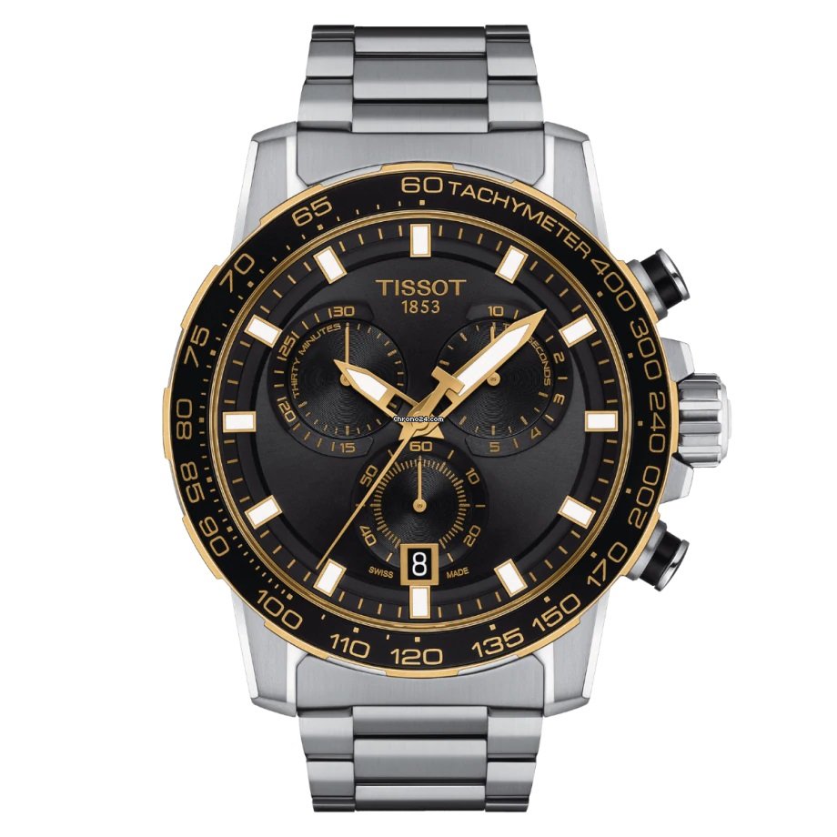 Supersport Chrono (Silver/Black) | Tissot | Luby 