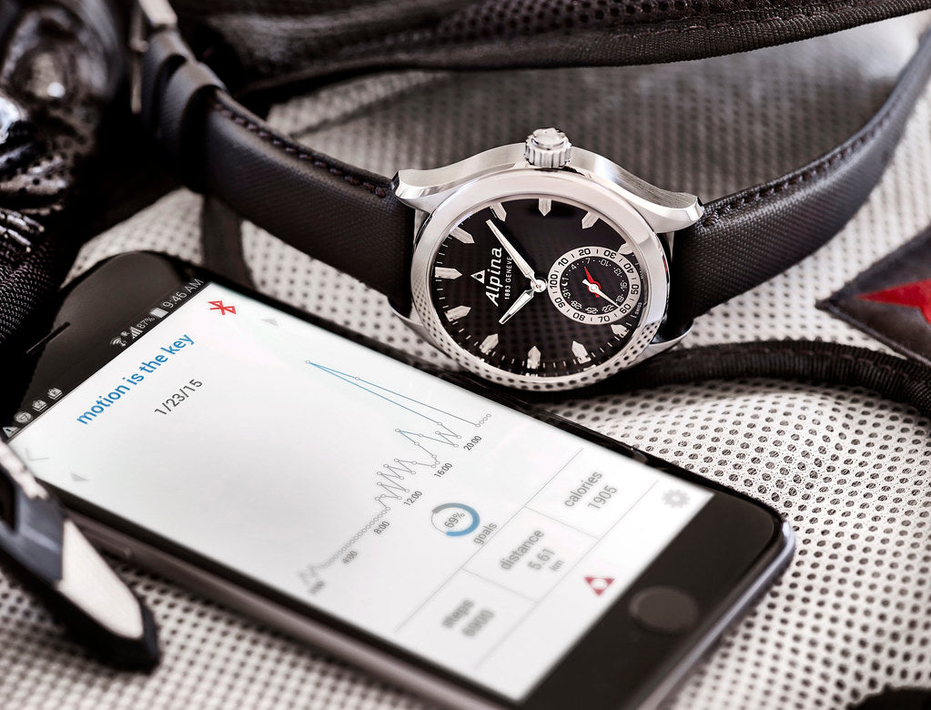 Horological Smartwatch (Black) | Alpina | Luby 