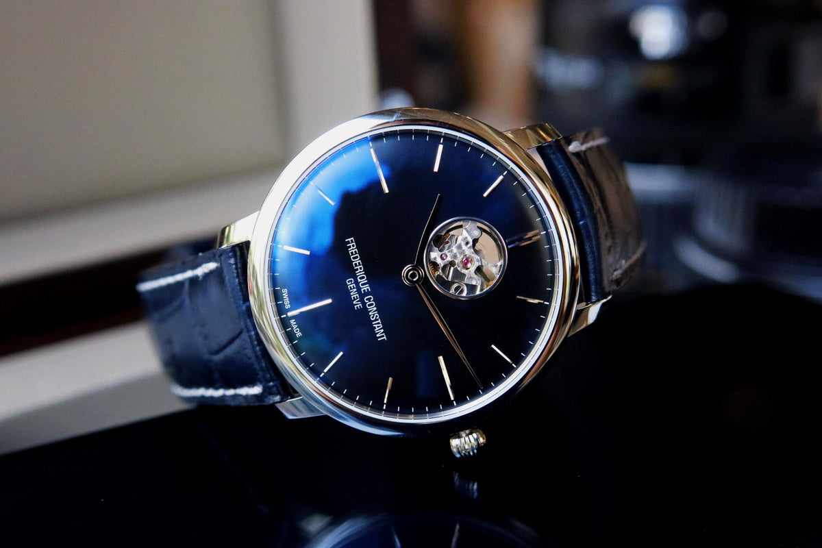 Slimline Heartbeat Automatic (Full Blue) | Frederique Constant | Luby 