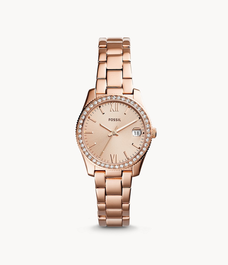 Ladies Scarlette Mini Watch (Rose-Gold) | Fossil | Luby 
