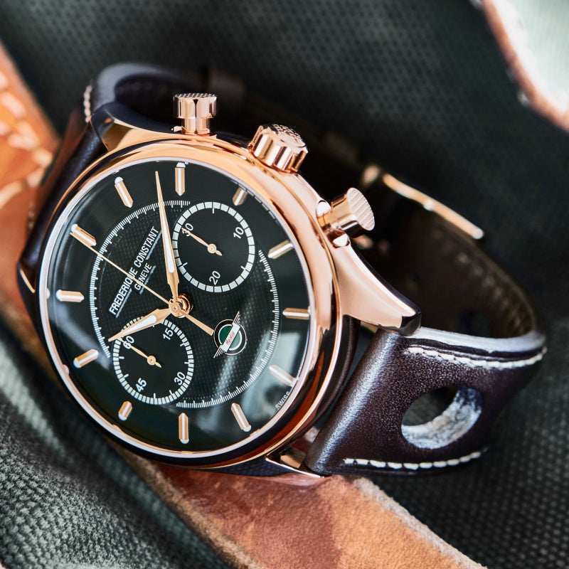 Healey Automatic GMT Limited Edition (Rose-Gold Green) | Frederique Constant | Luby 