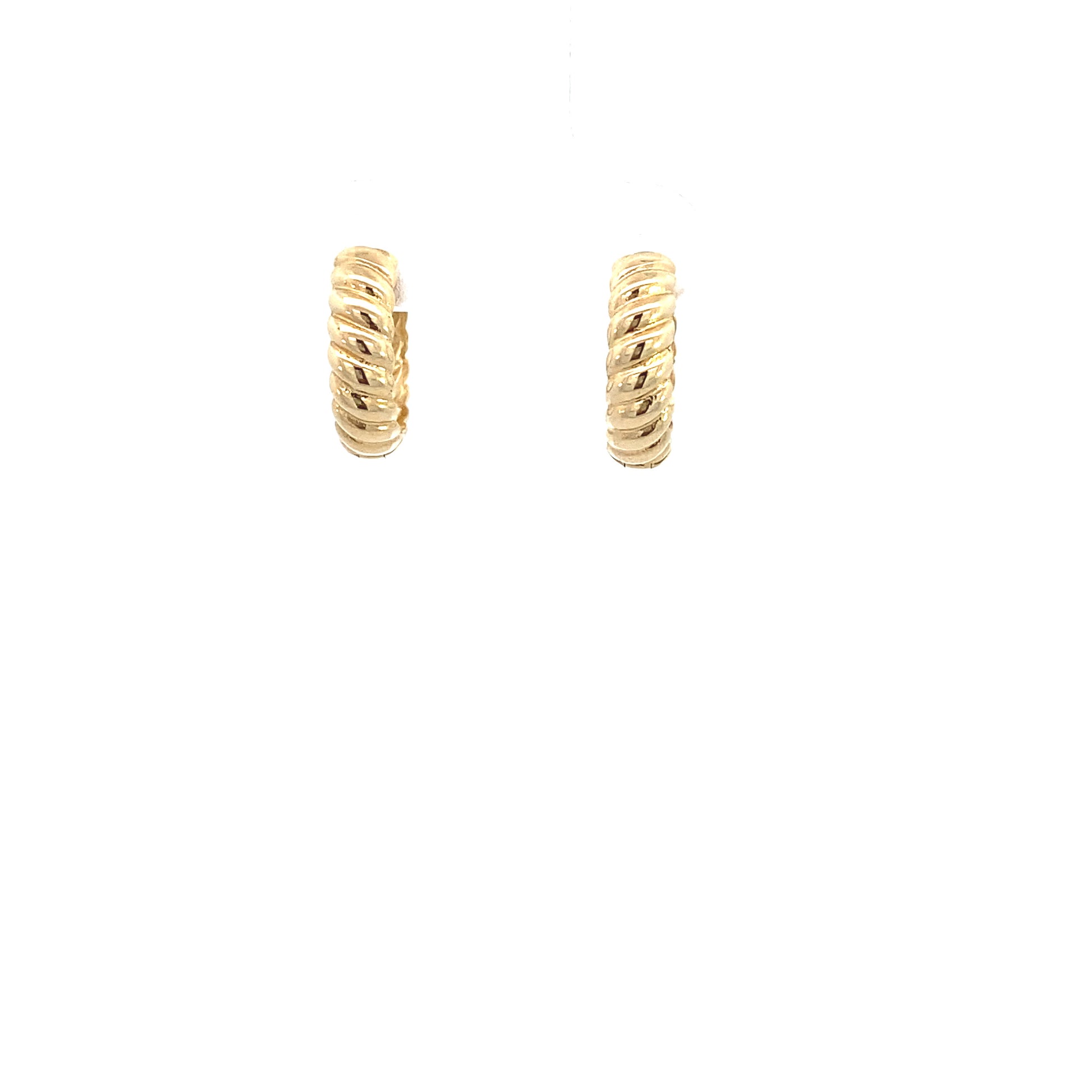 14K Gold Twist Hoops Earrings | Luby Gold Collection | Luby 