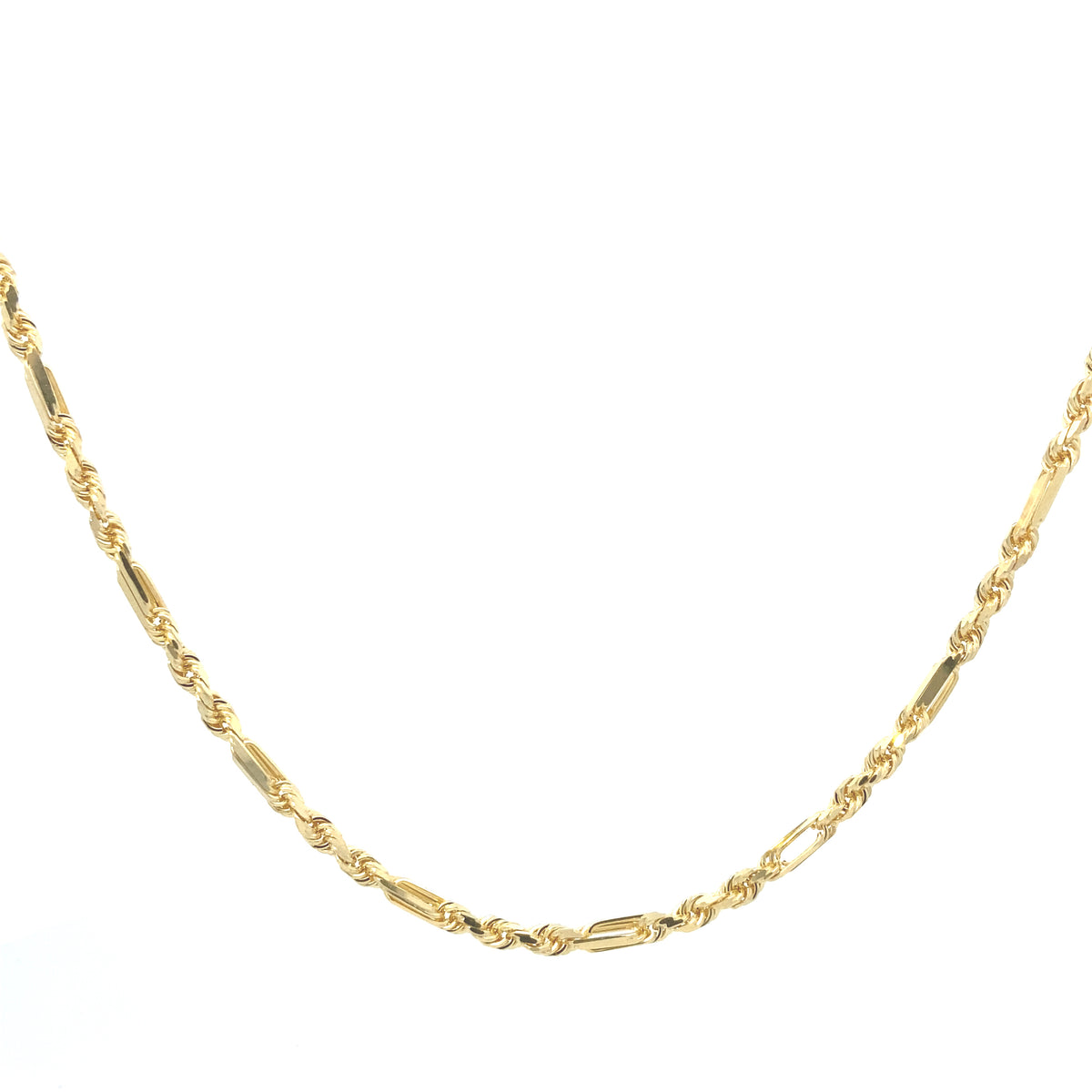 14K Gold Rope Link Necklace | Luby Gold Collection | Luby 