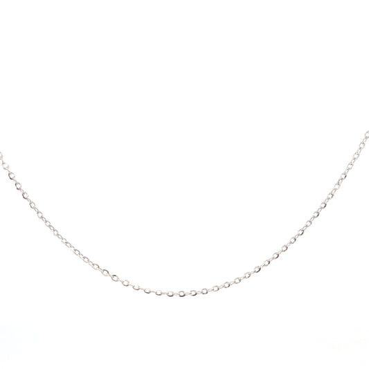 14K White Gold Rolo Chain | Luby Gold Collection | Luby 
