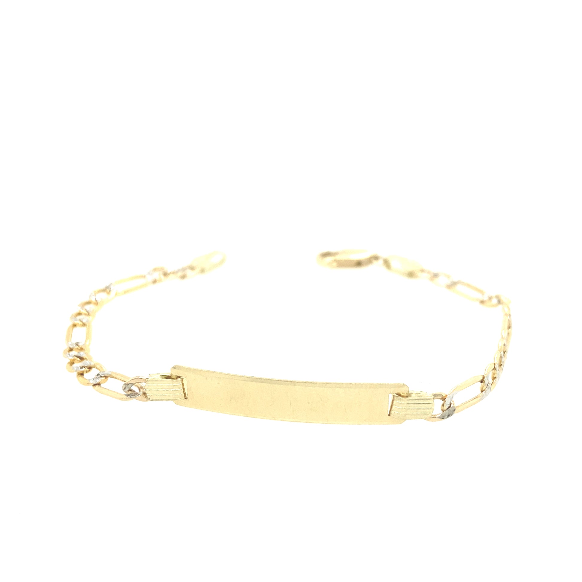 14k Gold Baby Figaro Bracelet | Luby Gold Collection | Luby 