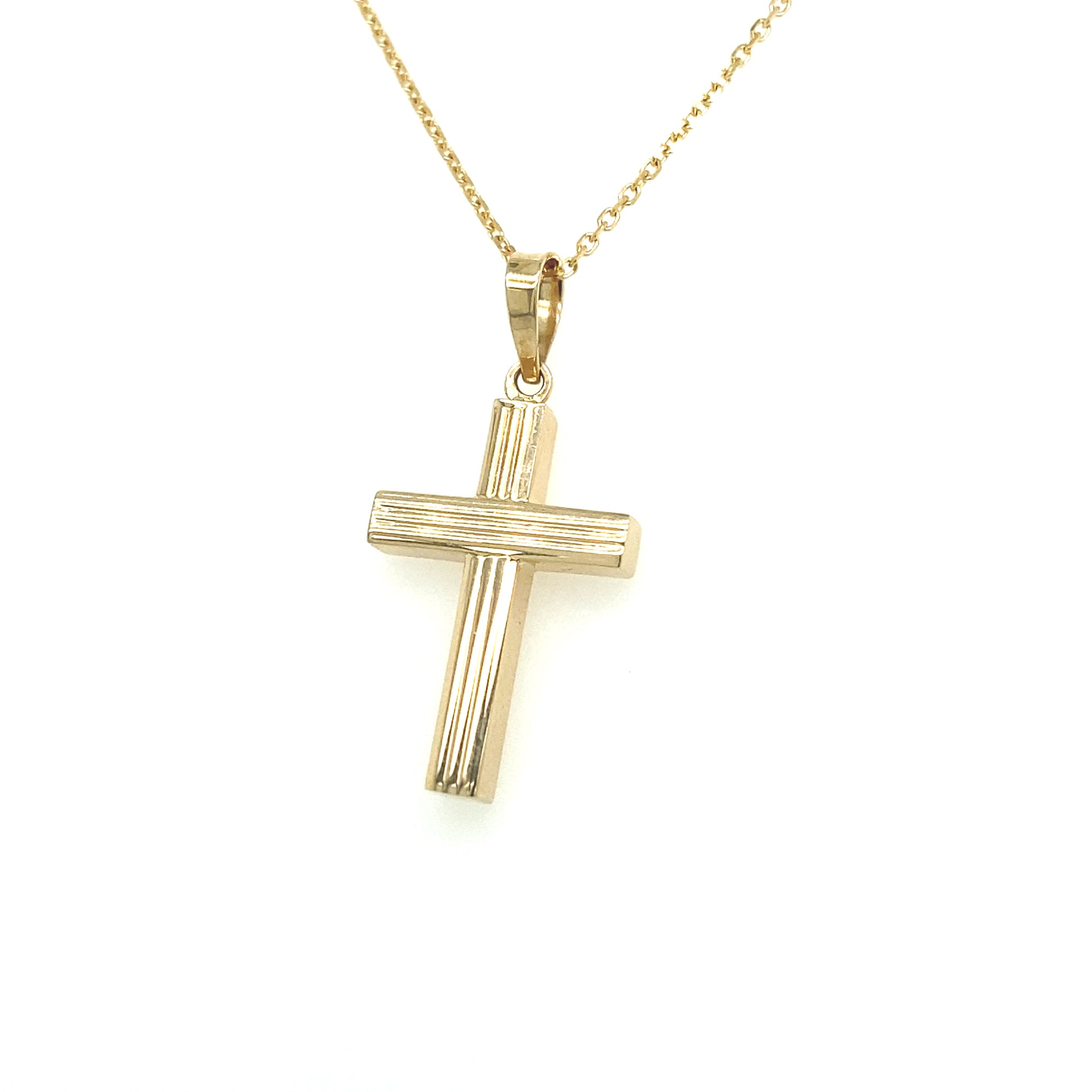 14K Gold Plain Cross Pendants | Luby Gold Collection | Luby 