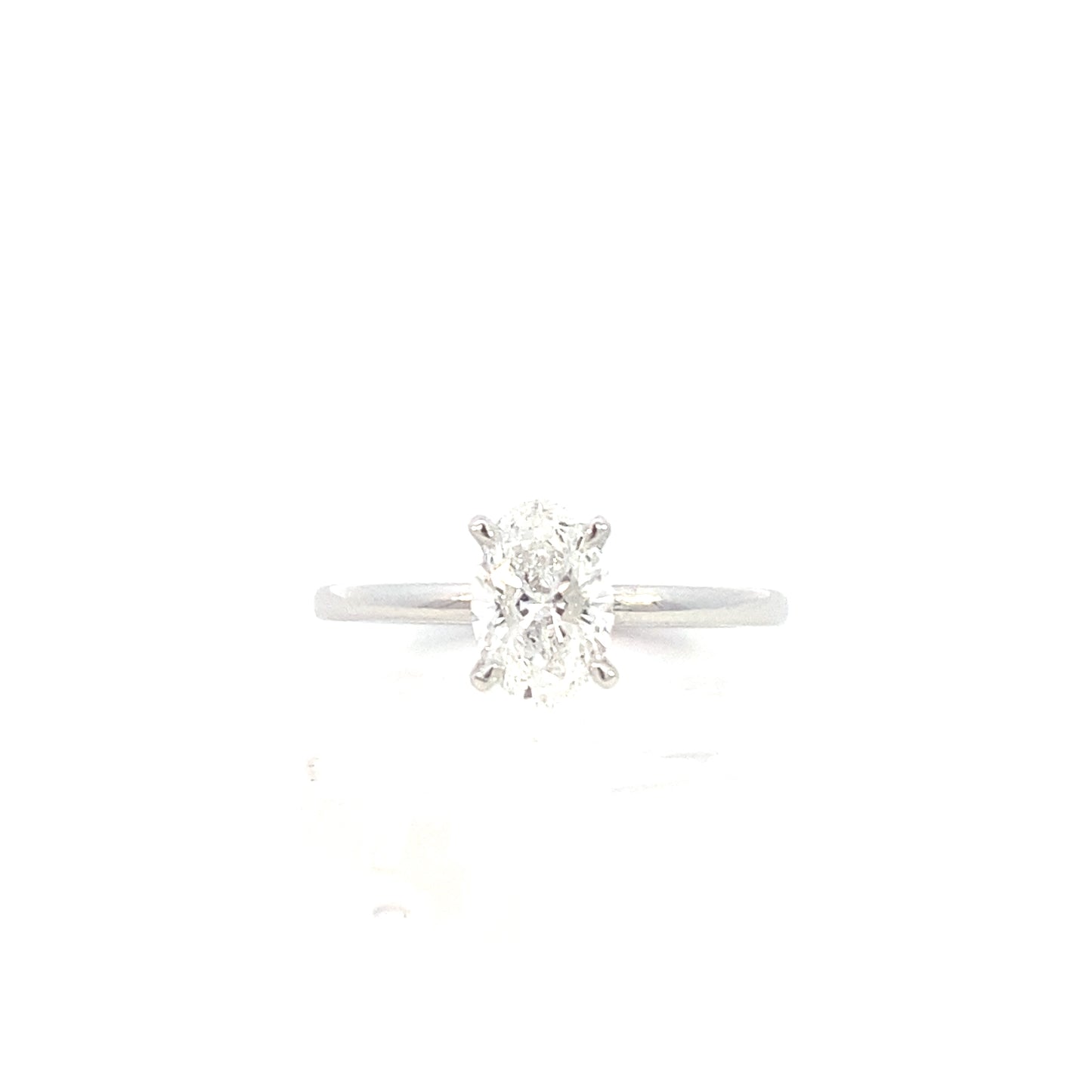 14K Lab Grown Diamond Solitaire Engagement  Ring | Smiling Rocks | Luby 