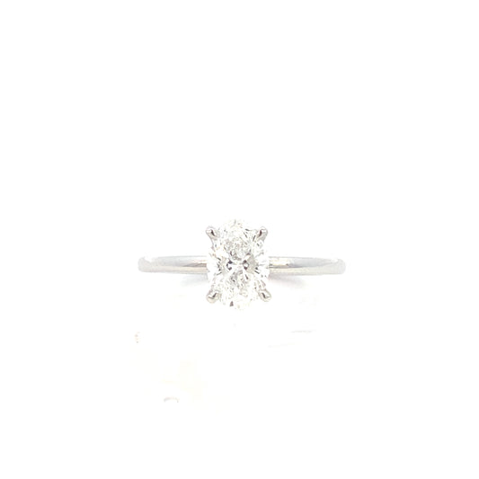 14K Lab Grown Diamond Solitaire Engagement  Ring | Smiling Rocks | Luby 