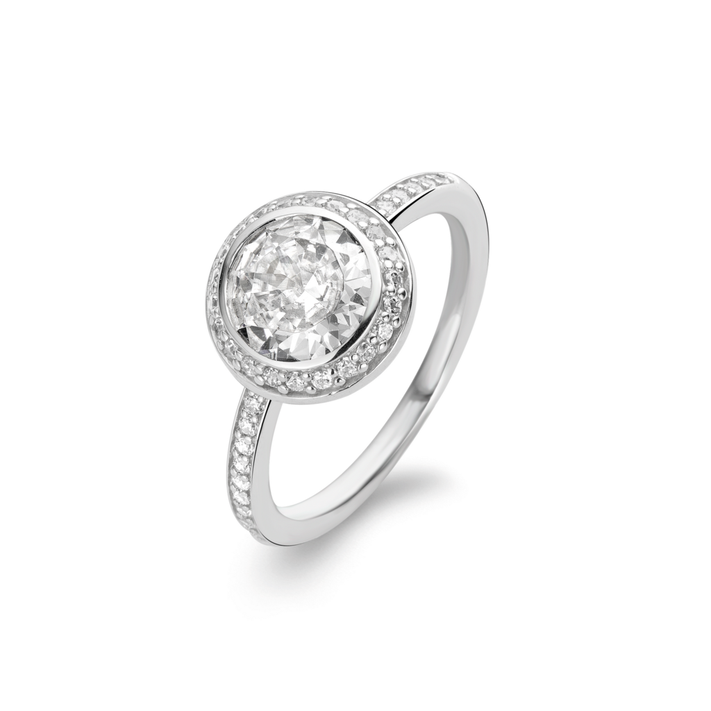 ZIRCONIA HALO RING | Ti Sento Milano | Luby 