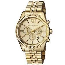 Lexington Chronograph Watch (Gold) | Michael Kors | Luby 
