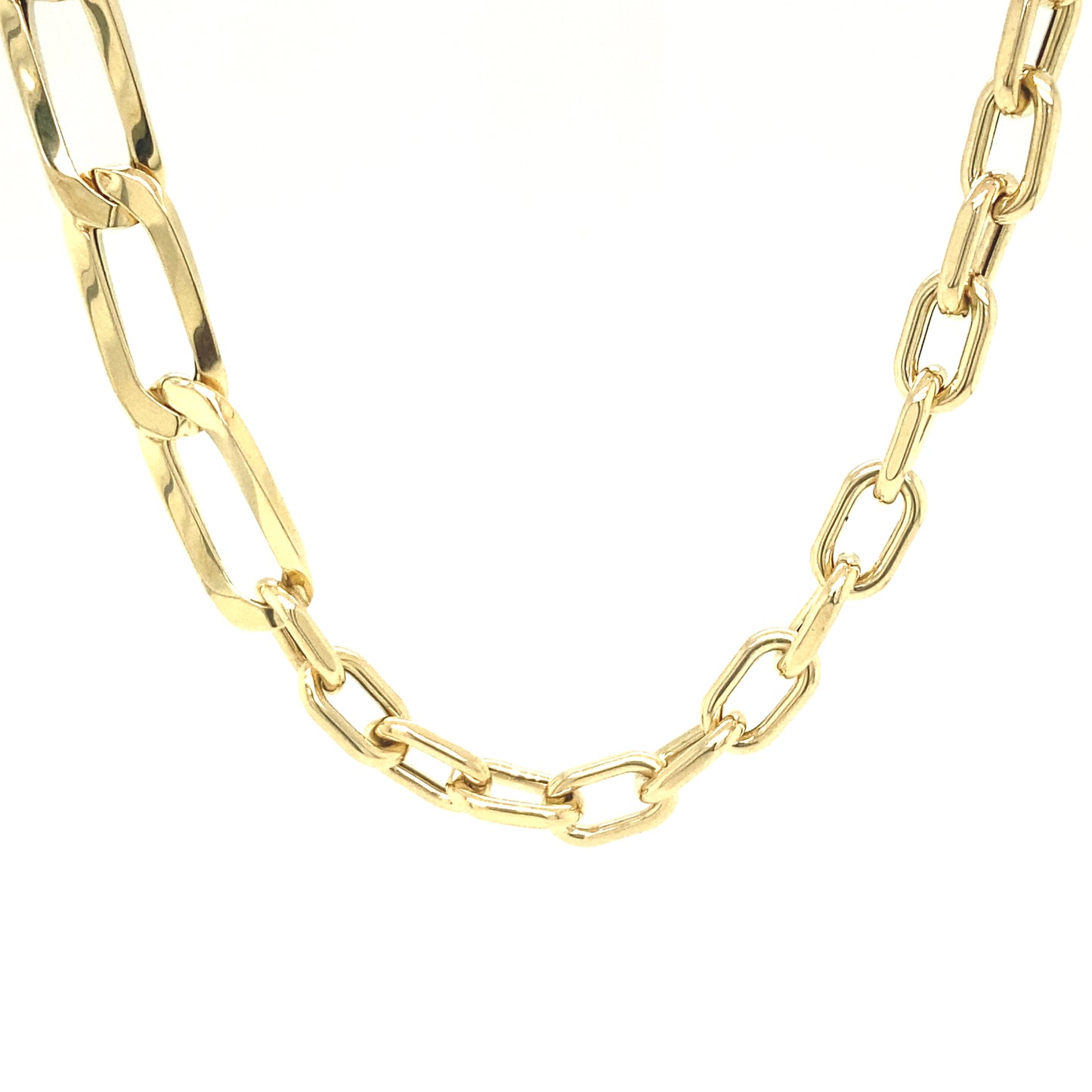 14k Gold Paper Clip Link with Chain Bracelet | Luby Gold Collection | Luby 