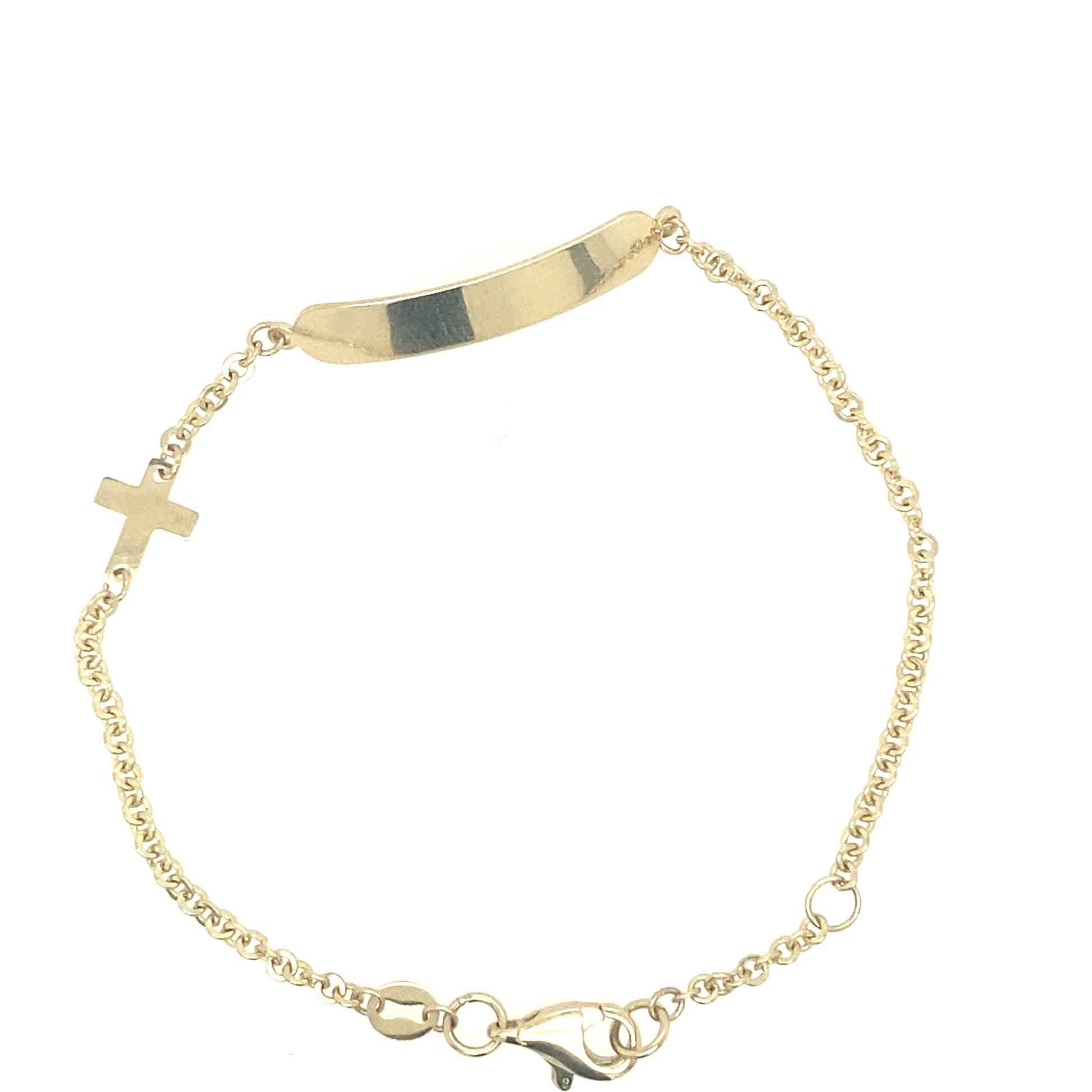 14K Gold Baby Cross Bracelet | Luby Gold Collection | Luby 